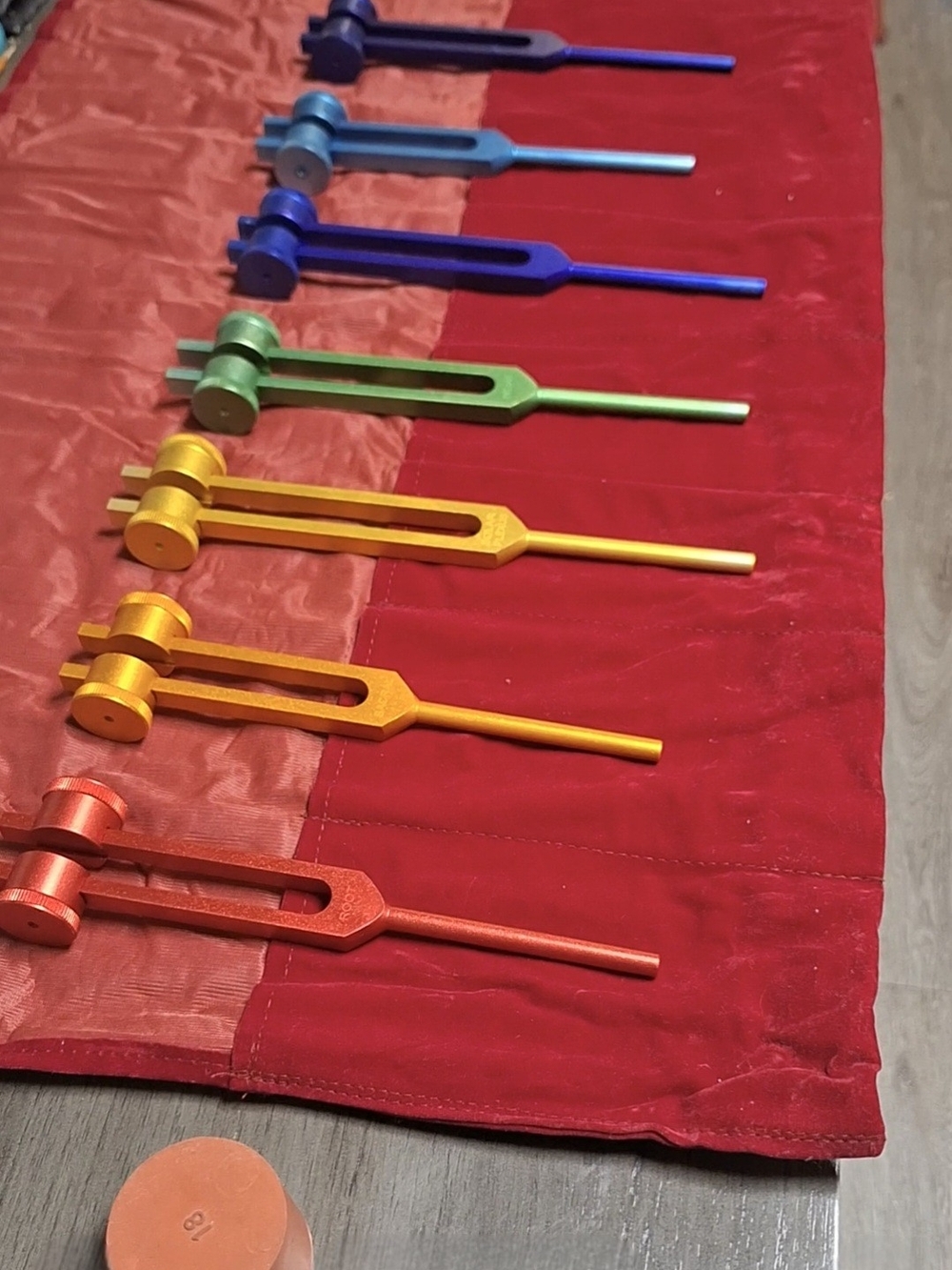 Chakra Tuning Fork Set for Healing, 7 Chakra & 1 Soul Purpose, Weighted